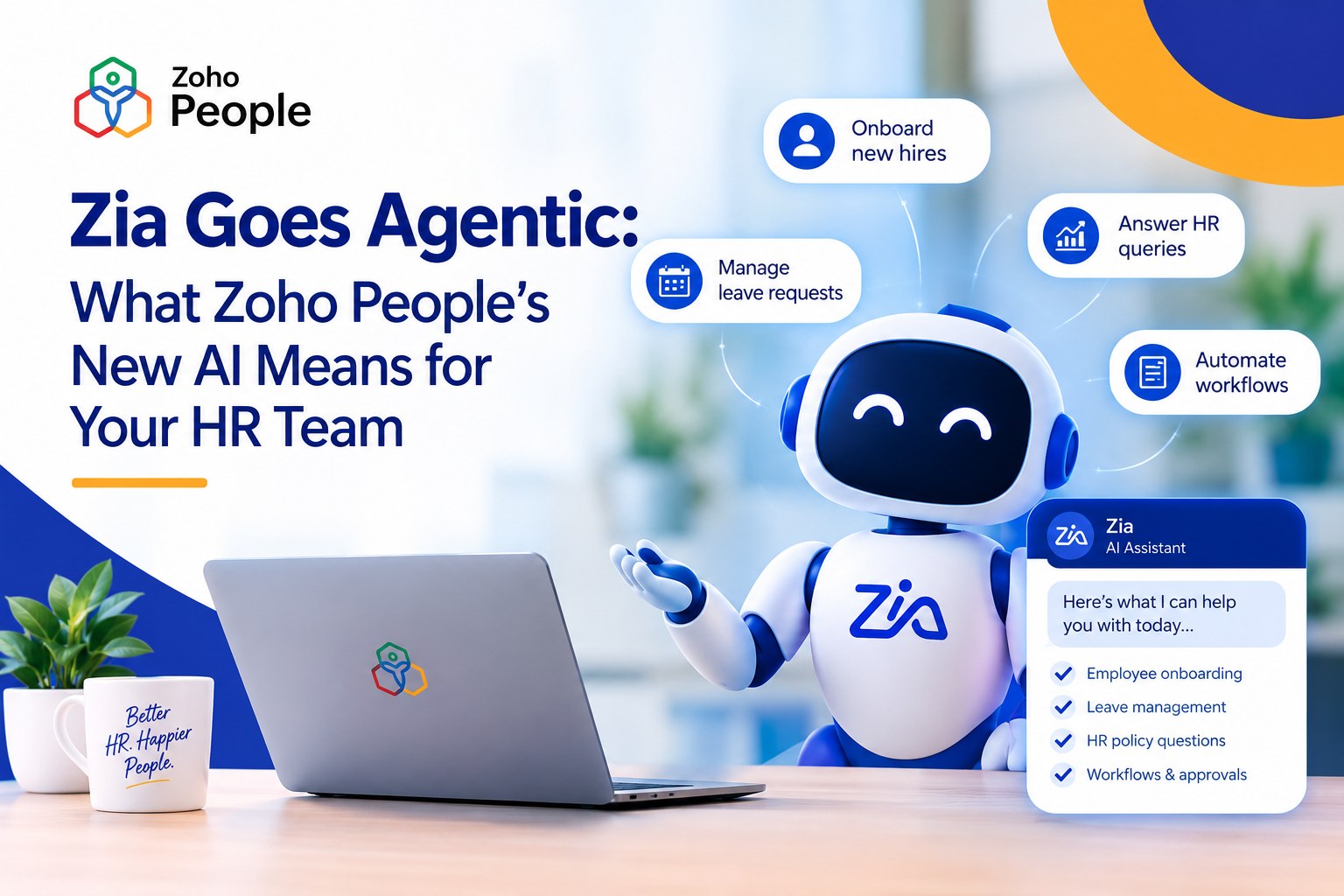 Zia Goes Agentic: What Zoho People’s New AI Means for Your HR Team