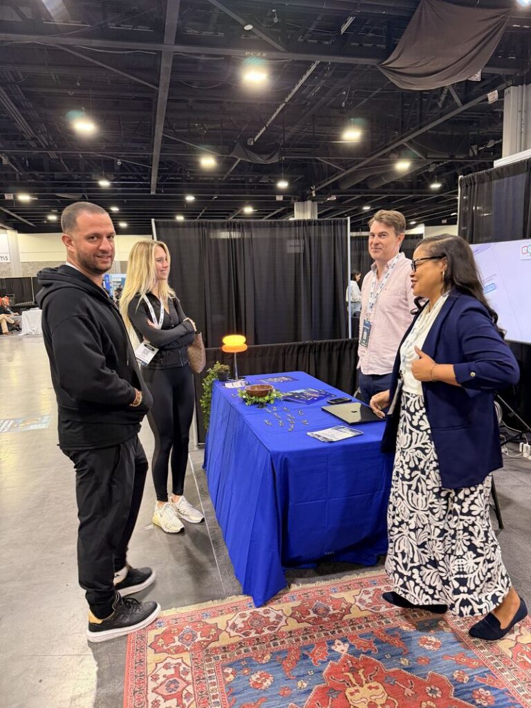 Consult JC connecting with attendees at Customer Connect Expo
