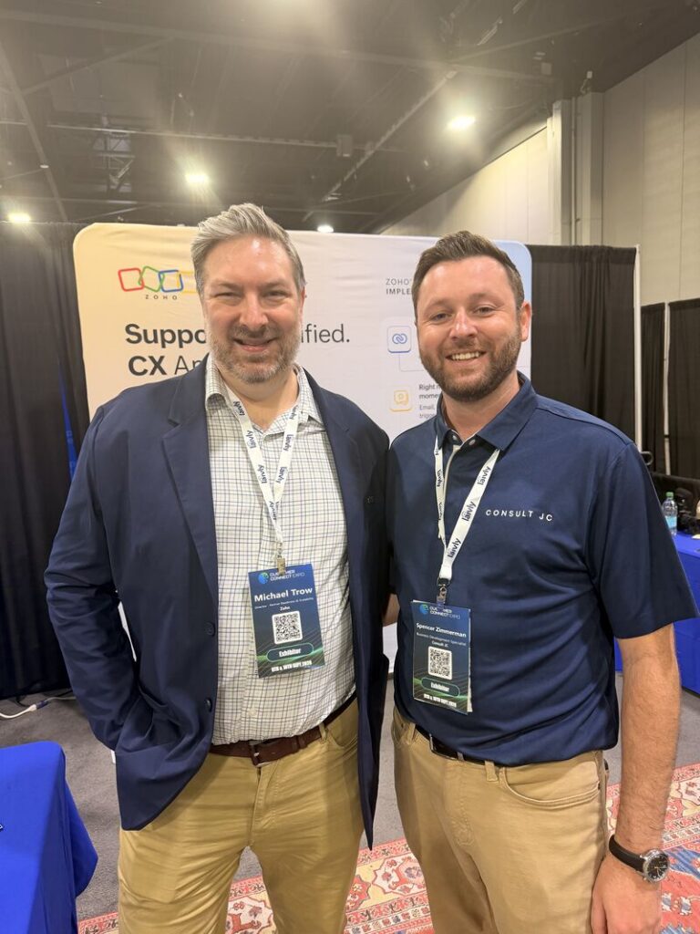 Consult JC at the Zoho booth at Customer Connect Expo